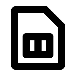Sim Card Bold icon