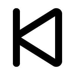 Skip Back Bold icon