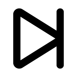 Skip Forward Bold icon - free SVG download