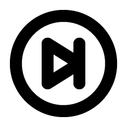 Skip Forward Circle Bold icon