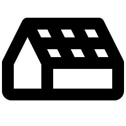 Solar Roof Bold icon