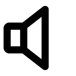 Speaker None Bold icon