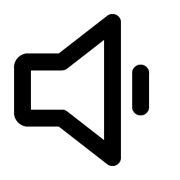 Speaker Simple Low Bold icon