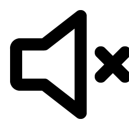 Speaker Simple X Bold icon