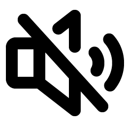 Speaker Slash Bold icon