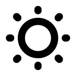 Sun Dim Bold icon