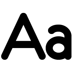 Text Aa Bold icon