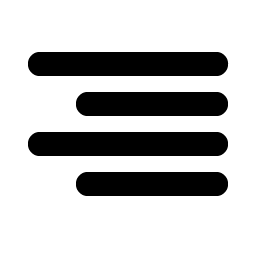 Text Align Right Bold icon