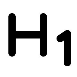 Text H One Bold icon