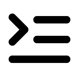 Text Indent Bold icon