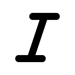 Text Italic Bold icon
