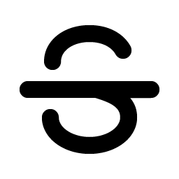 Text Strikethrough Bold icon