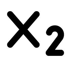 Text Subscript Bold icon