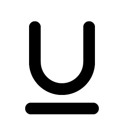 Text Underline Bold icon