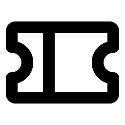 Ticket Bold icon - free SVG download