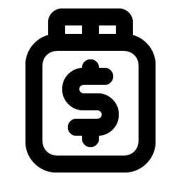 Tip Jar Bold icon