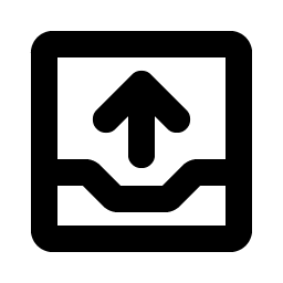Tray Arrow Up Bold icon