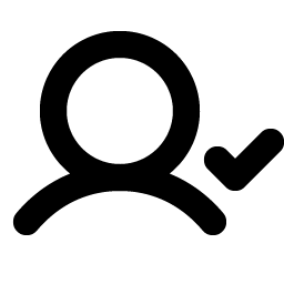 User Check Bold icon