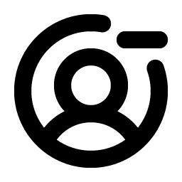 User Circle Minus Bold icon