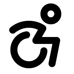 Wheelchair Motion Bold icon