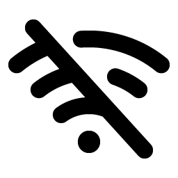 Wifi Slash Bold icon