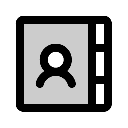 Address Book Tabs Duotone icon