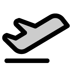 Airplane Takeoff Duotone icon