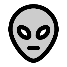 Alien Duotone icon