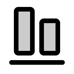 Align Bottom Duotone icon