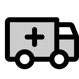 Ambulance Duotone icon