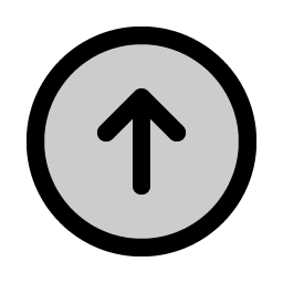 Arrow Circle Up Duotone icon