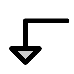 Arrow Elbow Left Down Duotone icon