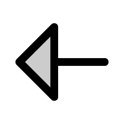 Arrow Left Duotone icon
