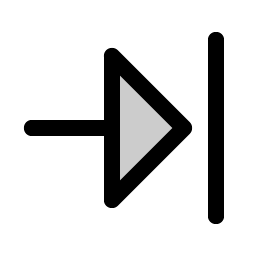 Arrow Line Right Duotone icon - free SVG download