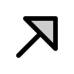 Arrow Up Right Duotone icon