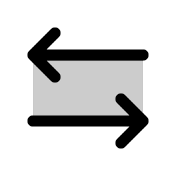 Arrows Left Right Duotone icon