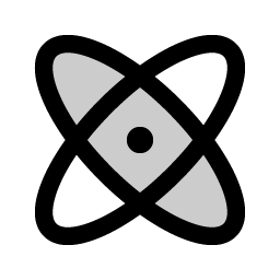 Atom Duotone icon