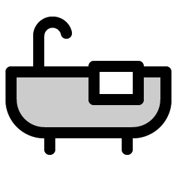 Bathtub Duotone icon