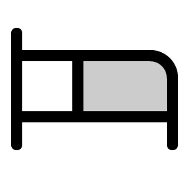 Bed Duotone icon