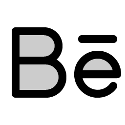 Behance Logo Duotone icon - free SVG download