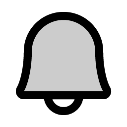 Bell Duotone icon - free SVG download