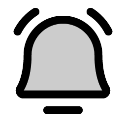 Bell Simple Ringing Duotone icon