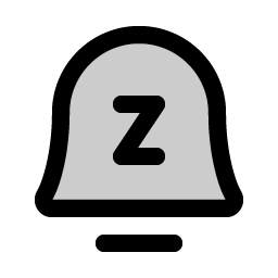 Bell Simple Z Duotone icon