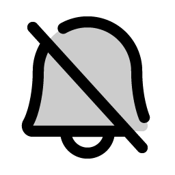 Bell Slash Duotone icon