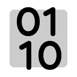 Binary Duotone icon