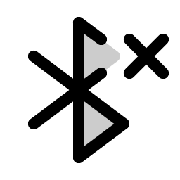 Bluetooth X Duotone icon