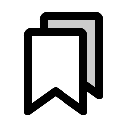 Bookmarks Duotone icon