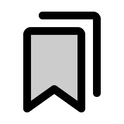 Bookmarks Simple Duotone icon