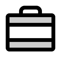 Briefcase Metal Duotone icon