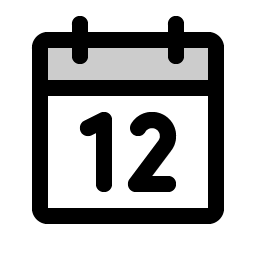 Calendar Duotone icon